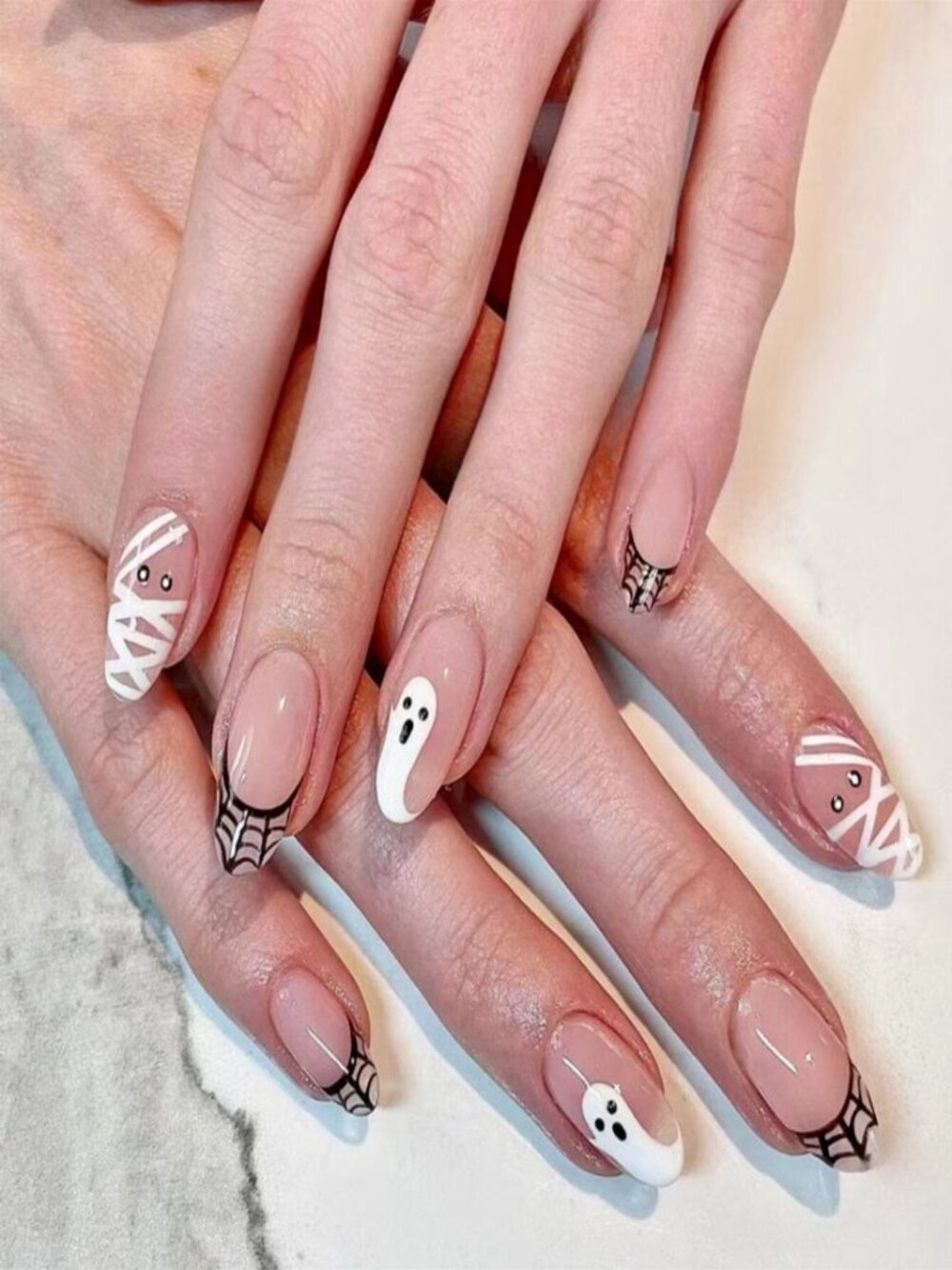 Halloween Press-on Nail Kit - mummy